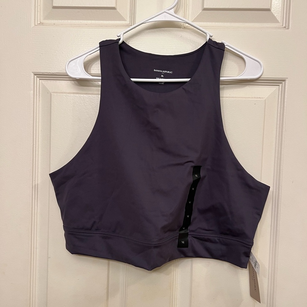 Banana Republic Dark Grey Crop Top